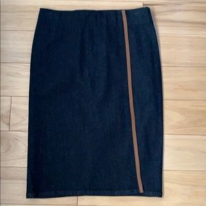 Ralph Lauren stretchy denim pencil skirt